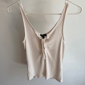 Light pink tank top/crop top
